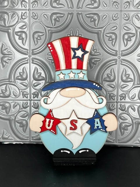 Painted USA Gnome